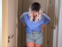 Amateur, Cuarto de baño, Hd, Jeans, Público, Apretado, Voyeur, Mojado
