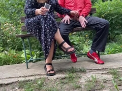 Leie, Grosser arsch, Spermaladung, Handjob, Selbstgemacht, Reif, Milf, Im freien