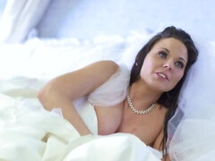 In den arsch, Arsch, Grosse titten, Braut, Braunhaarige, Betrug, Paar, Hochzeit