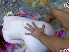 Amateur, Anal, Plage, Français, De plein air, Public, Ados anal, Nénés