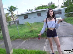 Leie, Braunhaarige, Flashen, Geld, Im freien, Erotischer film, Titten