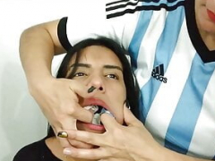 Amateur, Dominación, Atragantadas, Latina, Mamá, Esclavo, Calcetines, Español