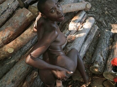 Cul, Noire, Noir ébène, Interracial, Mère que j'aimerais baiser, De plein air, Dénudage, Suçant