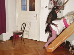 Goth 18-19 year old abuse & straponfuck her huge actually barbi doll pt2