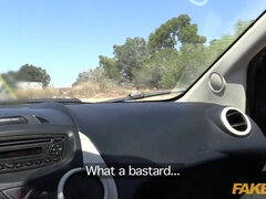 Pamela Sanchez, the Spanish cop, gets paid for a gas pedal ride