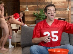 デカ尻, デカチン, フェラチオ, チアリーダー, バック, なめる, オマンコ, ティーン