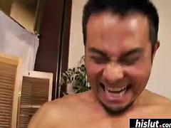 Asiatisch, Grosser schwanz, Grosse titten, Spermaladung, Aufs gesicht abspritzen, Hardcore, Pov, Titten