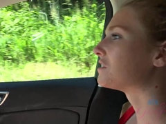 Amateur, Rubia, Mamada, Coche, Corrida, Penetracion con dedos, Pov, Coño