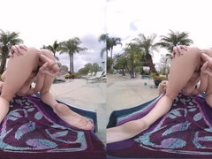 Blonde MILF Kay Lovely Tropical Squeeze (4K) - Kay lovely POV VR hardcore