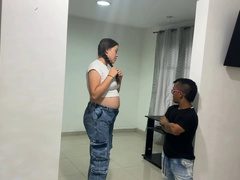 Anal, Cul, Indienne, Interracial, Fille latino, Naine, Maman, Rugueux
