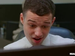 Américain, Queue, Talons, Léchez, Bureau, Culottes ou slips, Rasée, Nénés