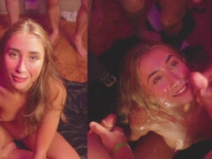 Bukkaké, Faciale, Groupe, Branlette thaïlandaise, Interracial, Masturbation, Nue à poil, Chatte