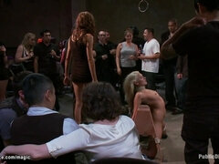 Blond gets porked while analingus dom (James Deen, Queen Donna, Katie Summers, Mr Pete)