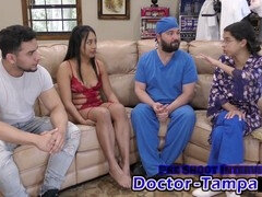 Couples play doctor with Mia and Xander in a steamy gynecology scene