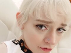 Stepdad fucks the blonde with bangs checking her sexual skills