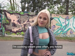 Leie, Grosser arsch, Blondine, Blasen, Tschechisch, Europäisch, Aufs gesicht abspritzen, Pov