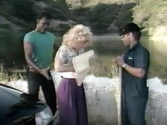 Americano, Verga grande, Rubia, Divertido, Sexo duro, Interracial, Al aire libre, Trio