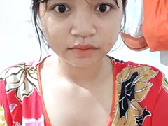 Asiatisch, Grosse titten, Indonesisch, Masturbation, Solo, Titten