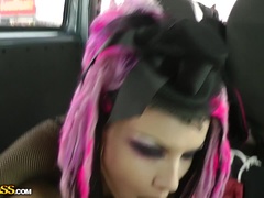 Morena, Corridas faciales, Gotica, Grupo, Tacones, Pantaletas, Público, Trio