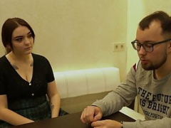 She let her husband pegging with a broad buddy