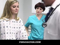 Nice stunner harlow west gets exclusive therapy from perv doctor and nurse