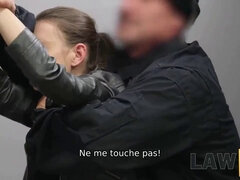 Adelle unicorn caught and seduced by law enforcement officer in 4K