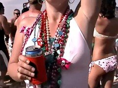 real girls flashing tits pussy and ass at spring break beach