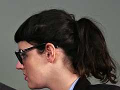 Cfnm femdom group discipline thief with a hj