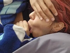 Hot Stepsister Wakes Me Up with a Deep Throat Blowjob and Swallows My Cum - Amateur Latina Redhead