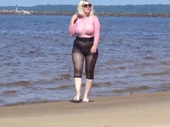 Schönheit, Blondine, Geile alte tussi, Kleid, Lingerie, Reif, Party, Solo