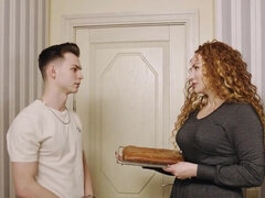 Grote mammen, Blond, Lul, Hd, Keuken, Doordringend, Roodharige vrouw, Russisch