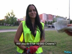 Accidente, Morena, Cfnm, Estilo perrito, Vestido, Tetas naturales, Al aire libre, Pov