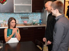 Culo, Rubia, Mamada, Estilo perrito, Pajear, Cocina, Ruso, Adolescente