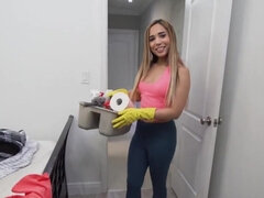 デカ尻, デカパイ, ブロンド, フェラチオ, 茶髪の, バック, 現実, ティーン