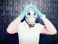 医者, フェムドム, グローブ, ゴム, マスク, ゴムタイツ, おもちゃ