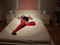Amateur, Nana, Bottes, Brunette brune, Fétiche, Hard