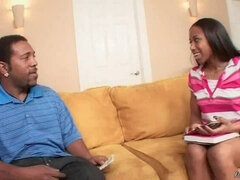 ベビーシッター, 黒人, フェラチオ, 巨大, 怪物, オマンコ, 剃毛, ヤリマン