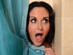 Leie, Tussi, Bad, Grosser schwanz, Grosse titten, Blasen, Milf, Dusche