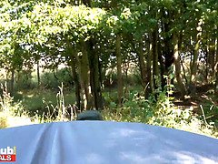 Cheating Czech wife with a sexy body cheats on her husband for a sneaky fuck in a tent with a horny stranger