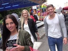 Mamada, Cuadrupleta, Pajear, Dinero, Tetas naturales, Al aire libre, Pov, Afeitado