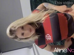 Blonde Bombshell Trains Her Booty with a Plug for Hardcore Action