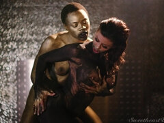 Cul, Derrière les coulisses, Noire, Embrassement, Lesbienne, Léchez, Seins naturels, Nénés
