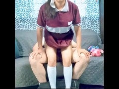 Innocent student and horny teacher engage in private lesson, authentic beginners