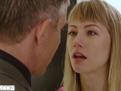 Blond, Handbeurt, Reusachtig, Zoenen, Penis, Kut duiken, Mager, Tieten likken