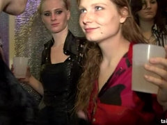 Grosse titten, Blasen, Braunhaarige, Bekleidet, Gruppe, Rasiert, Strümpfe, Swingers