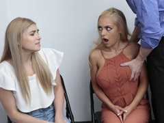 Rubia, Mamada, Polla, Sexo duro, Madres para coger, Oficina, Realidad, Trio