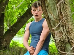 TWINKPOP - Naughty Lad Joey Mills Takes His Place On His Knees And Deep-throats 6 Firm Knobs