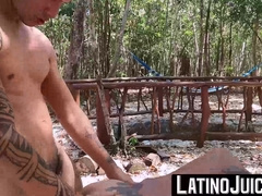LatinoJuice.com - Handsome jock Robert breeds inked Latino Cain Gomez