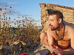 CAUGHT pissing myself outdoors