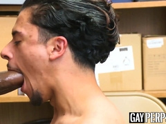 Young Latino thief barebacked hard by BBC officer